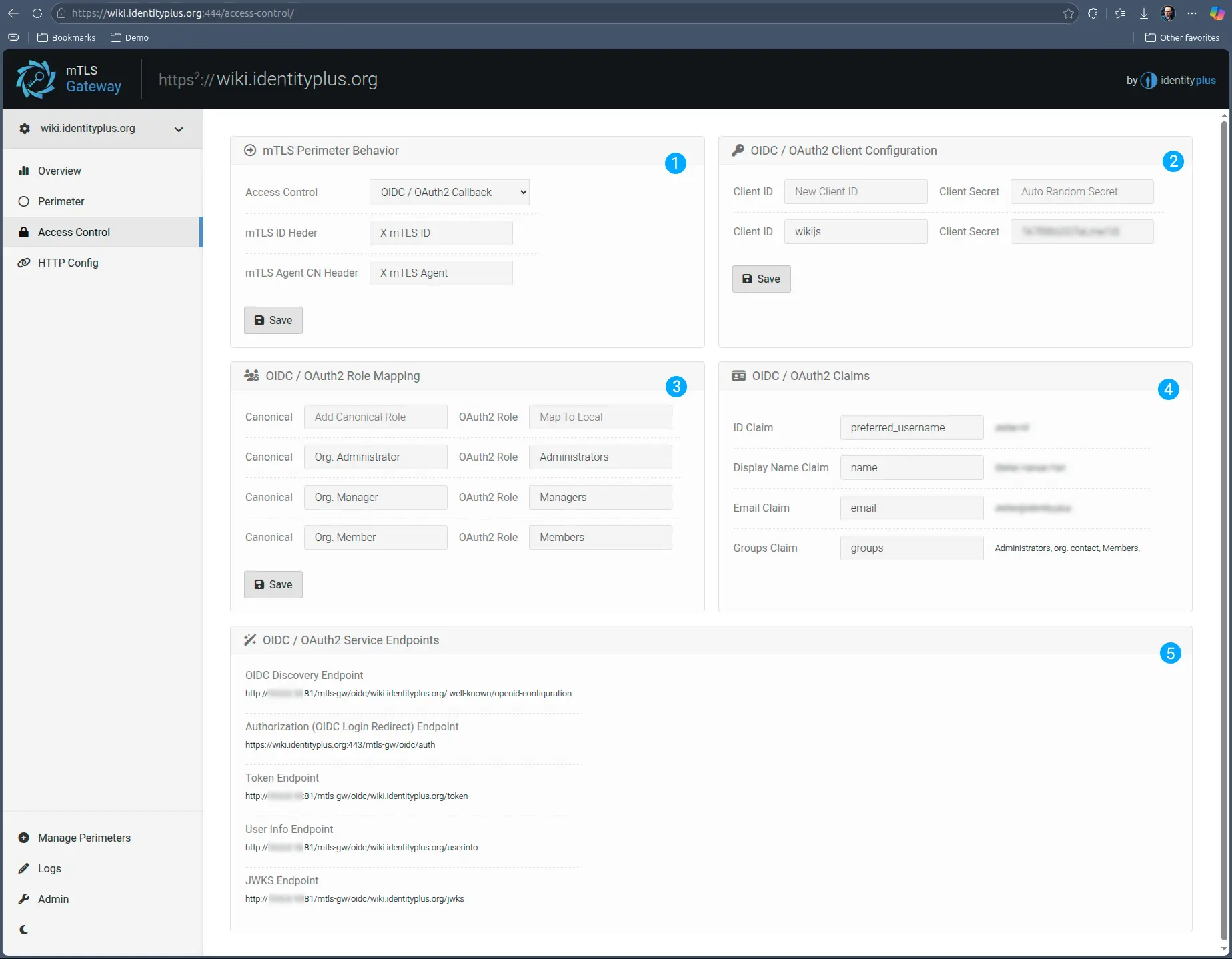 Configuring Perimeter Access Control