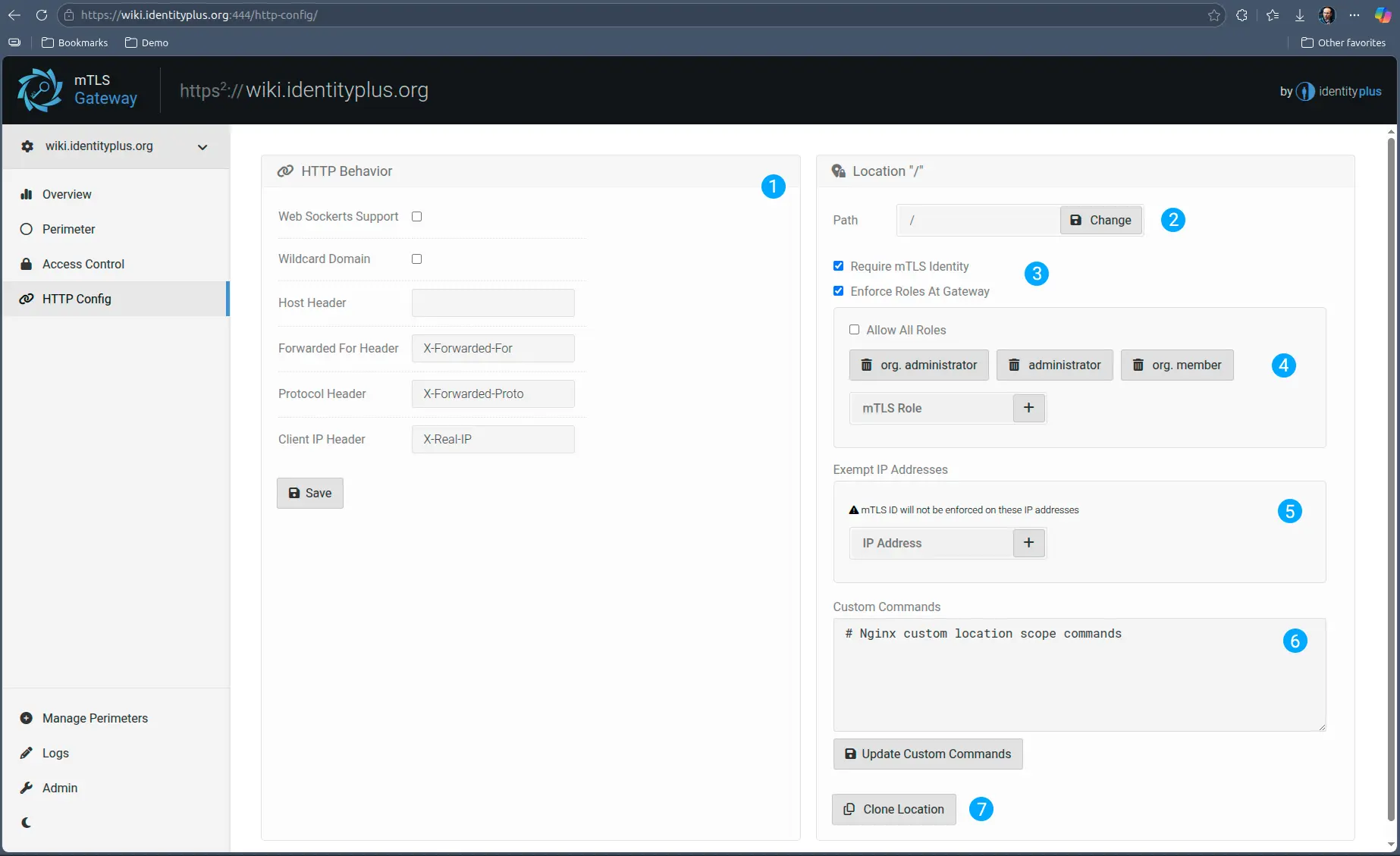 Protocol Specfic Configuration